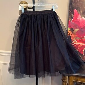 NWT Elegant Black Tulle Skirt